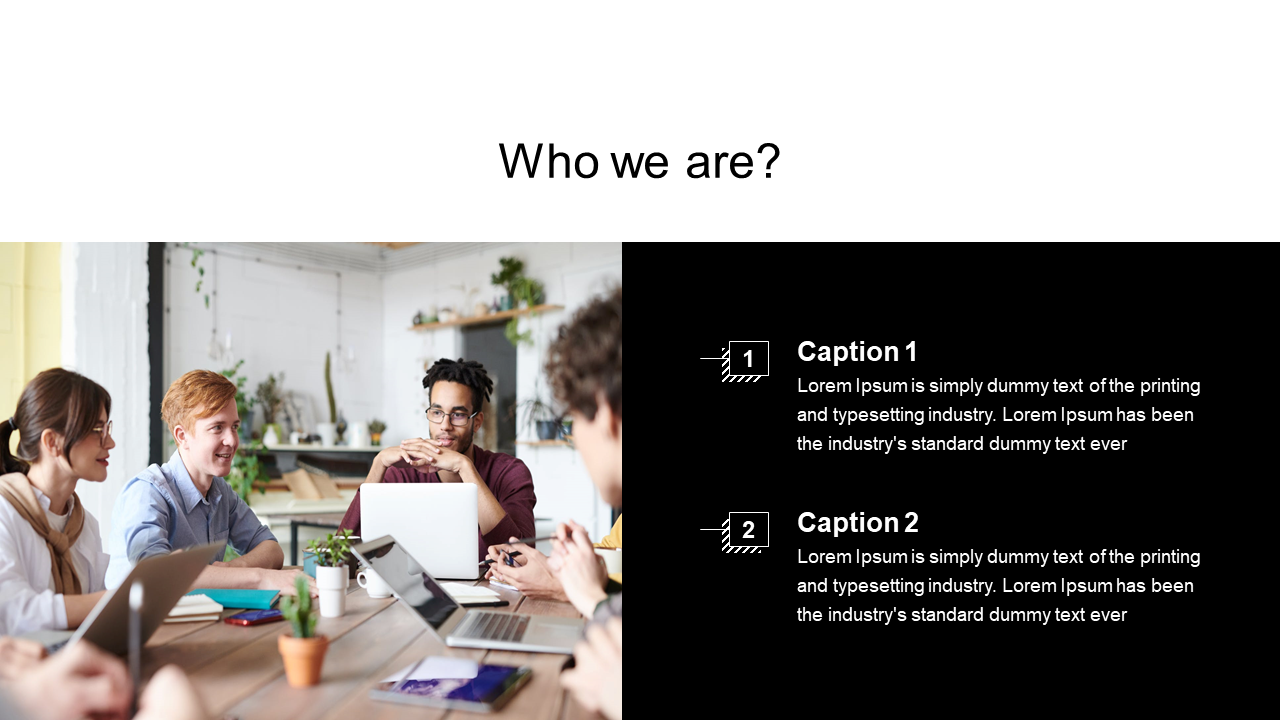 who we are powerpoint slide